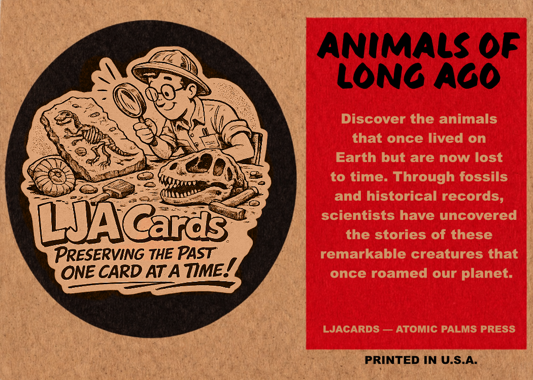 LJACards "Animals of Long Ago" Prehistoric Extinct Animal Trading Cards ACEO