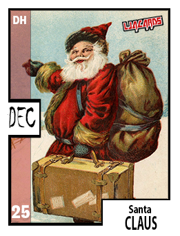 LJACards "Santa Claus" Holiday History Trading Cards ACEO