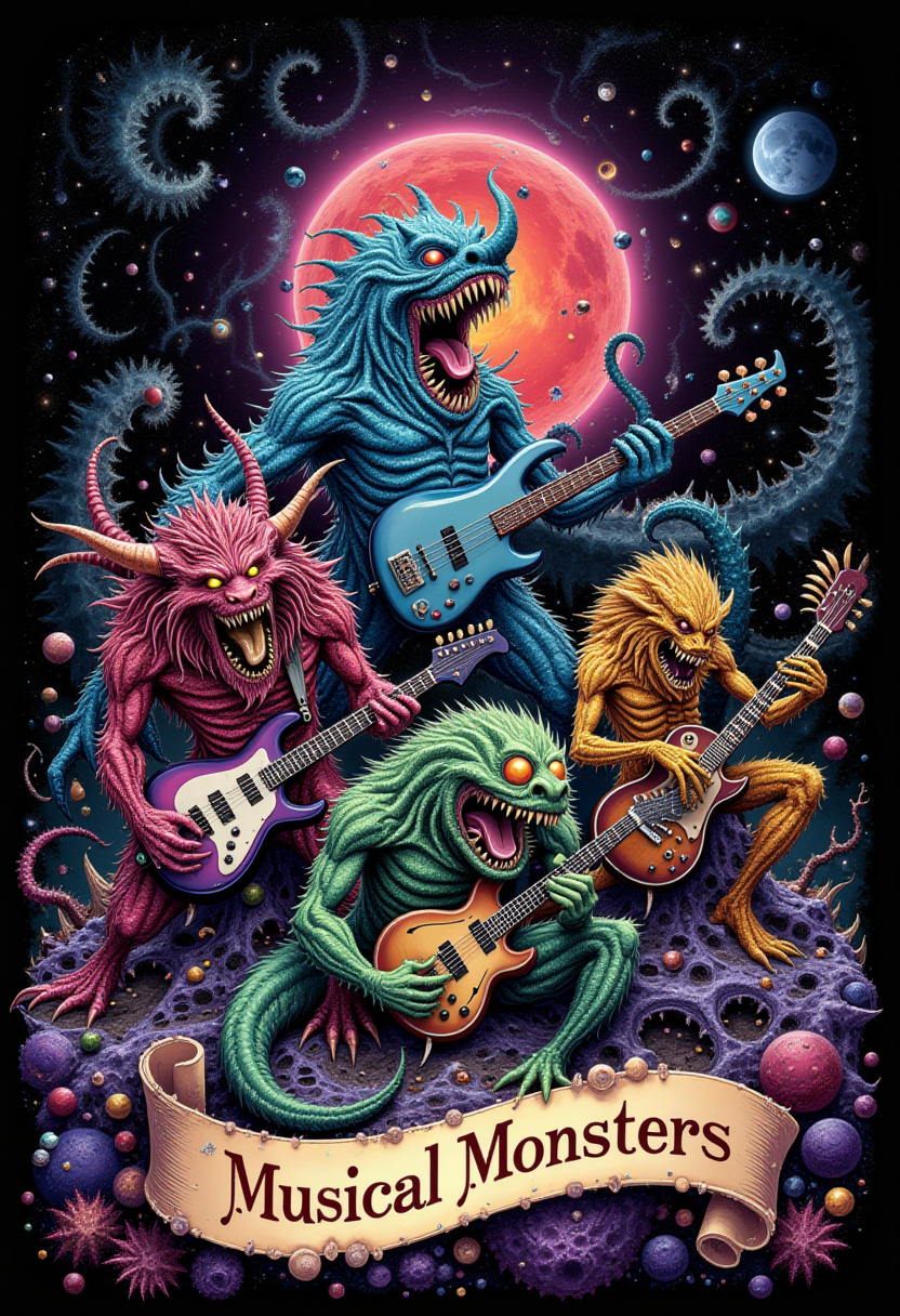 LJACards "Musical Monster"  Trading Cards ACEO