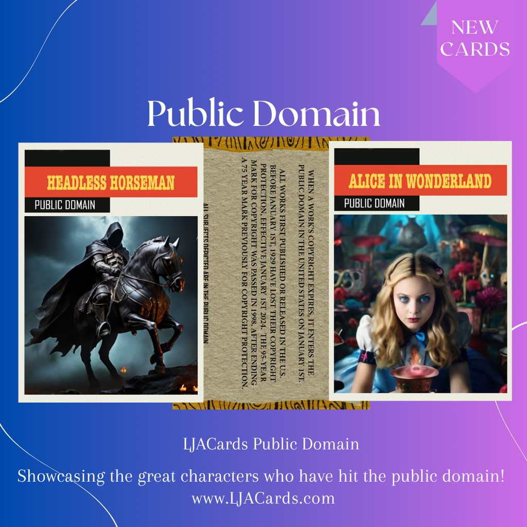 LJACards "Public Domain Favorites"  History Trading Cards ACEO