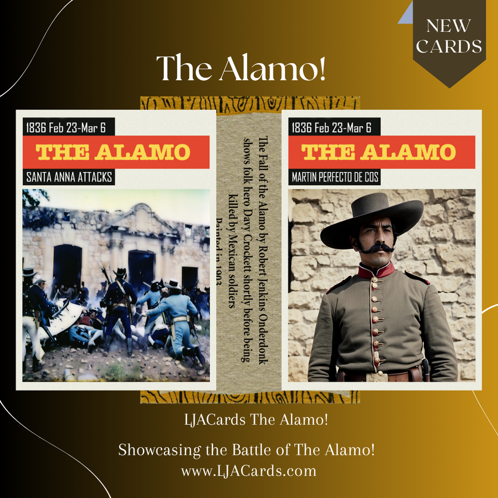 LJACards "The Alamo"  History Trading Cards ACEO