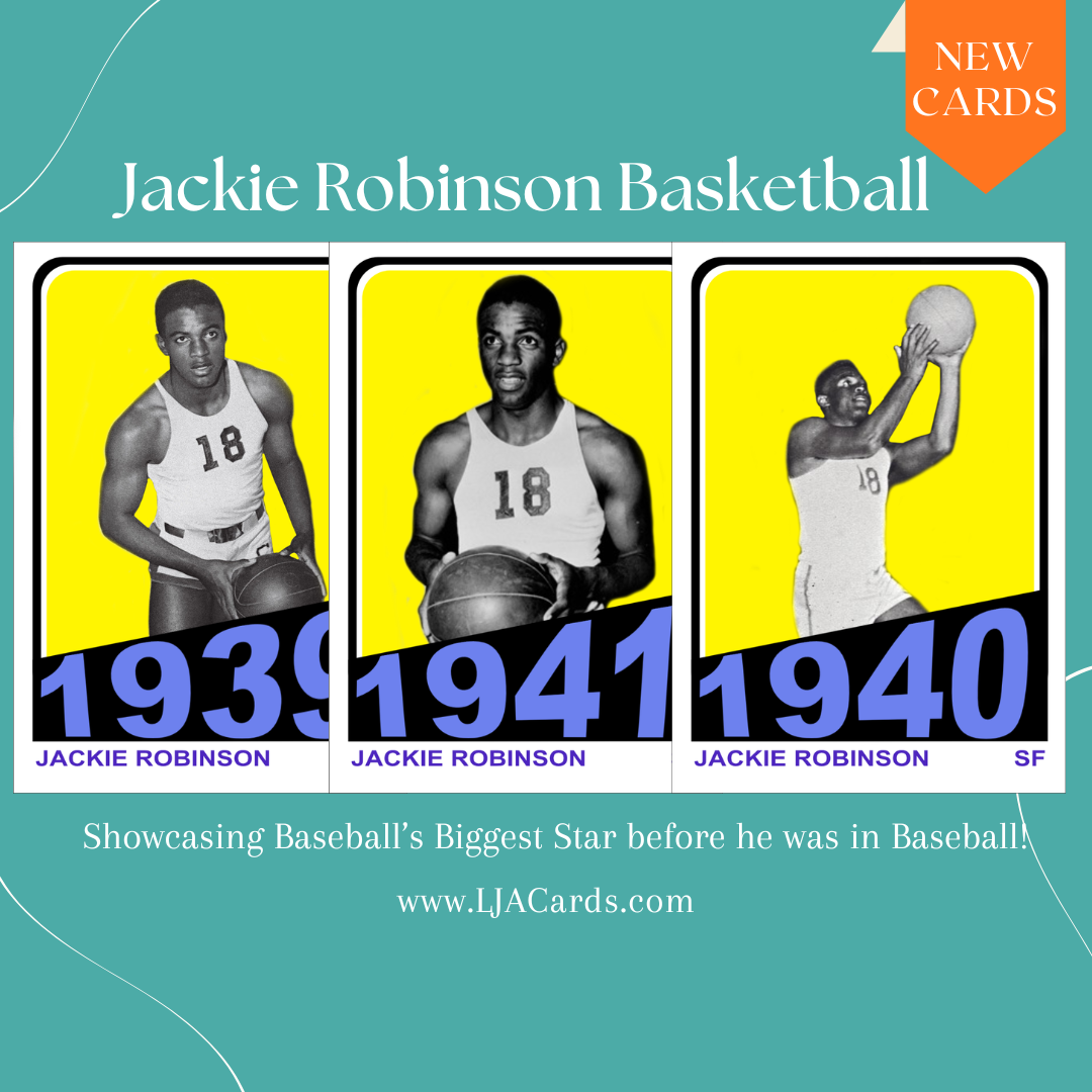 LJACards Jackie Robinson Basketball 1939-1941 Trading Cards ACEO