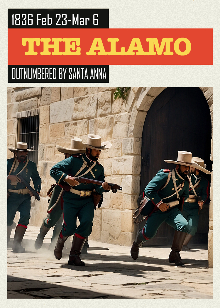 LJACards "The Alamo"  History Trading Cards ACEO