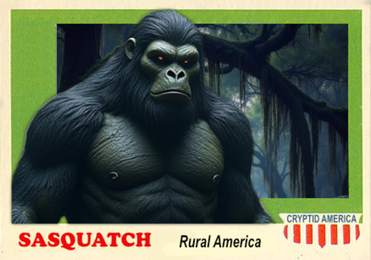 LJACards "Weird America" Cryptozoology Mystery Trading Cards ACEO