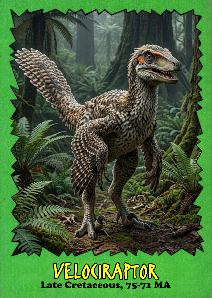 LJACards 2026 "Cretaceous Creatures" Prehistoric Art Trading Cards
