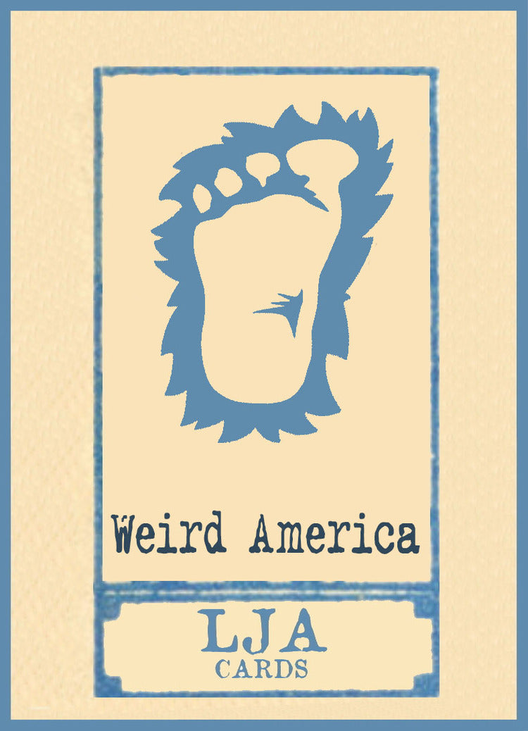 LJACards "Weird America" Cryptozoology Mystery Trading Cards ACEO